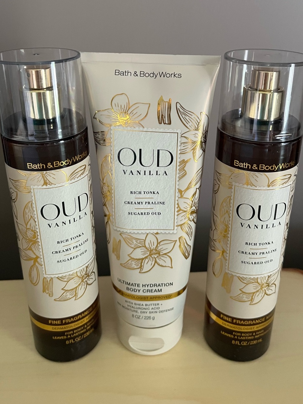 Bath & Body Works Oud Vanilla Fine Fragrance Mists & Body Cream
